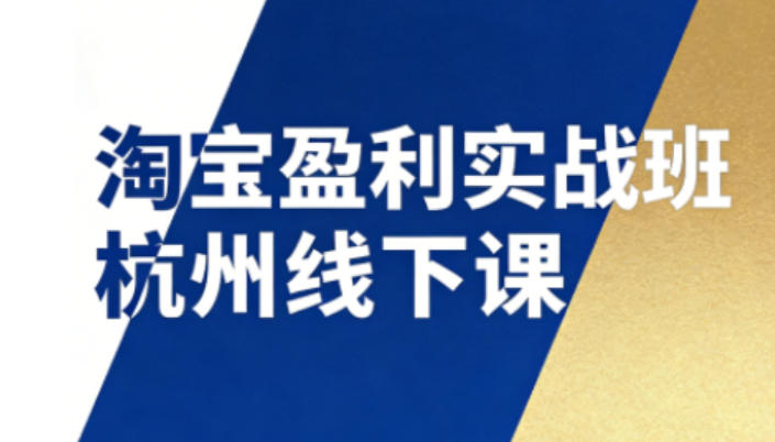 淘宝盈利实战班杭州线下课12月26-28日(音频+字幕)，帮你掌握SOP流程+12门核心技术|HOOK协议网