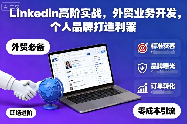 Linkedin高阶实战，外贸业务开发，个人品牌打造利器|HOOK协议网