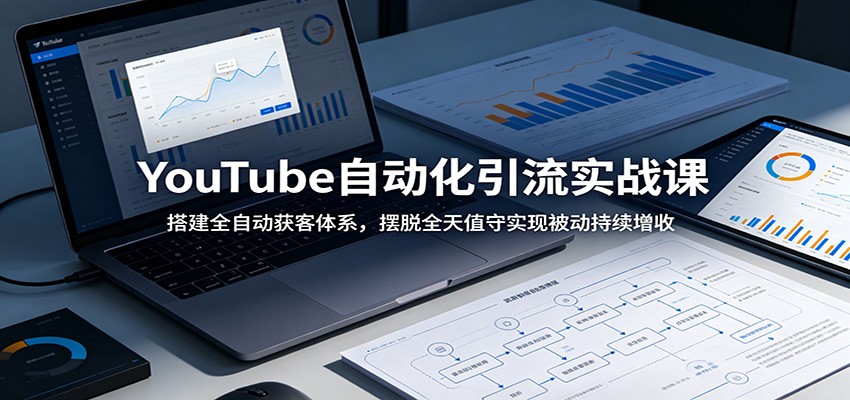 YouTube自动化引流实战课：搭建全自动获客体系，摆脱全天值守实现被动持续增收|一人科技公司导航