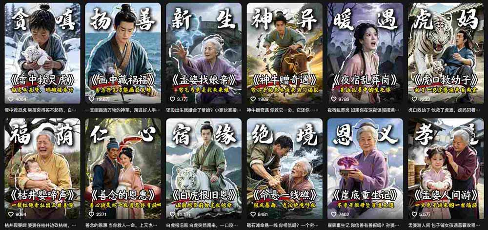 抖音AI民间故事账号实战！67W粉丝博主拆解起号、文案、画面与剪辑，分享伙伴计划及广告变现路径，月入10000+|一人科技OPC聚合软件