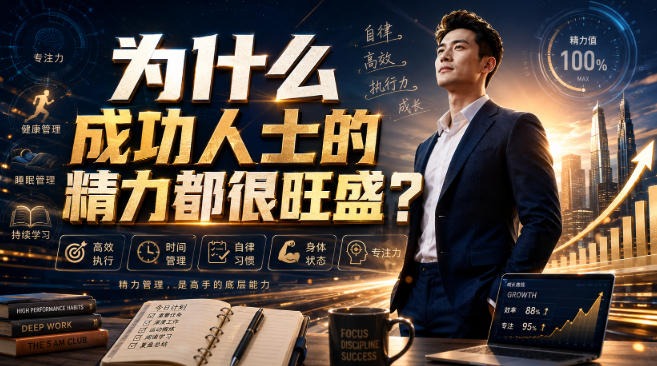 付费文章：为什么成功人士的精力都很旺盛？|一人科技OPC聚合软件