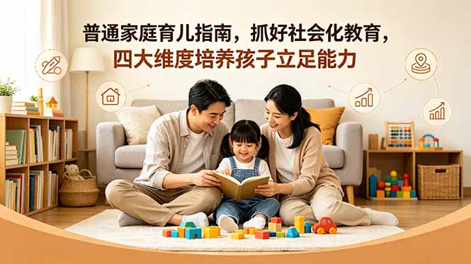 付费文章：普通家庭育儿指南，抓好社会化教育，四大维度培养孩子立足能力|一人科技公司导航