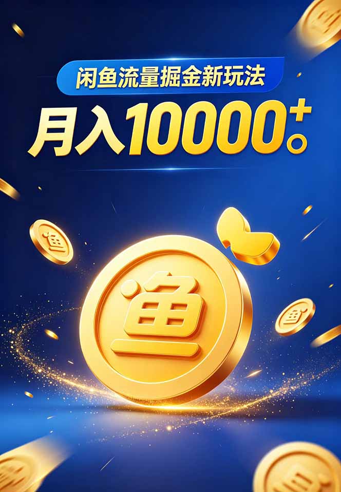 闲鱼流量掘金虚拟资料新玩法，月入10000＋|一人科技公司导航
