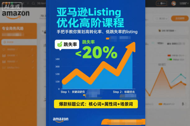 亚马逊Listing优化高阶课程，手把手教你策划高转化率、低跳失率的listing|HOOK协议网