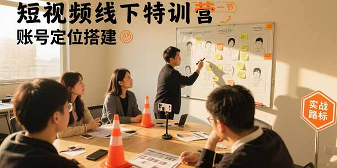 短视频线下特训营：账号定位搭建/口播号拍摄剪辑/直播间流量入口/变现实战|HOOK协议网