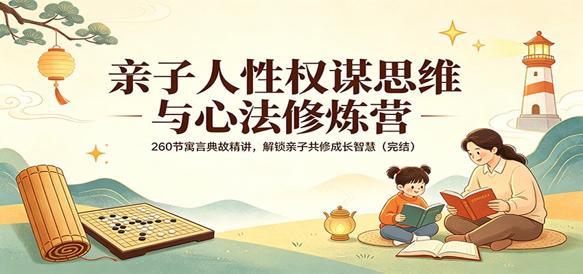 亲子人性权谋思维与心法修炼营：260节寓言典故精讲，解锁亲子共修成长智慧(完结)|协议软件打粉软件