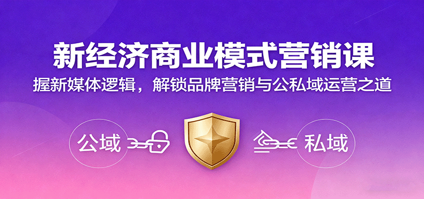 新经济商业模式营销课，握新媒体逻辑，解锁品牌营销与公私域运营之道|HOOK协议网