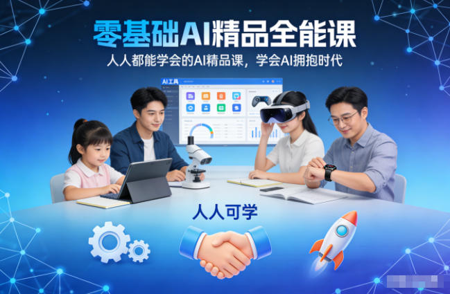 零基础AI精品全能课，人人都能学会的AI精品课，学会AI拥抱时代|HOOK协议网