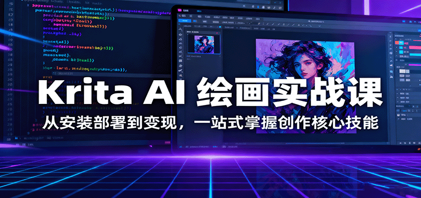 Krita AI 绘画实战课：从安装部署到变现，一站式掌握创作核心技能|HOOK协议网