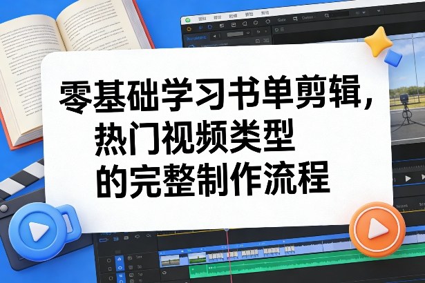 零基础学习书单剪辑，热门视频类型的完整制作流程(更新2026)|协议软件打粉软件