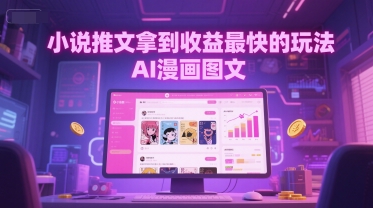 小说推文拿到收益最快的玩法，AI漫画图文|HOOK协议网