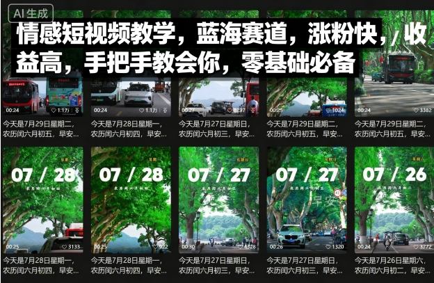 情感短视频教学，蓝海赛道，涨粉快，收益高，手把手教会你，零基础必备|HOOK协议网