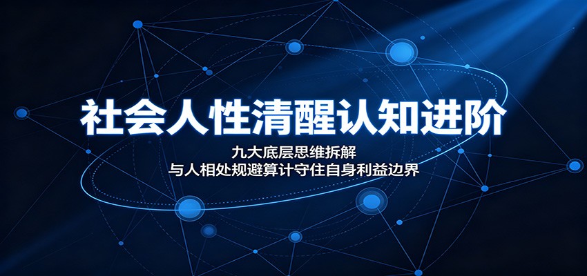 社会人性清醒认知进阶：九大底层思维拆解，与人相处规避算计守住自身利益边界|一人科技OPC聚合软件