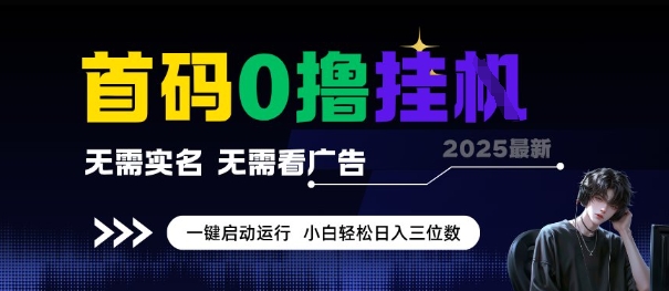 首码0撸全自动挂G项目，无需实名无需看广告，小白轻松日入3位数，多号短阵收益无上限【揭秘】|HOOK协议网