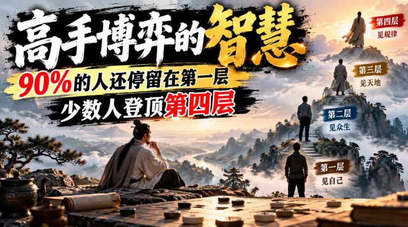 付费文章：高手博弈的智慧，90%的人还停留在第一层，少数人登顶第四层|一人科技OPC聚合软件