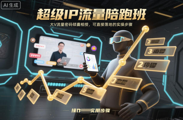 超级IP流量陪跑班，大V流量密码倾囊相授，可直接落地的实操步骤|HOOK协议网