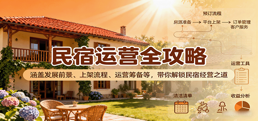 民宿运营全攻略：涵盖发展前景、上架流程、运营筹备等，带你解锁民宿经营之道|HOOK协议网