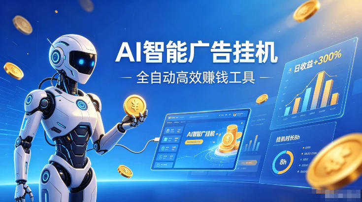 AI智能广告挂G，在家自动賺收益，全程无需人工操作、不用直播、不用拉人【揭秘】|一人科技OPC聚合软件