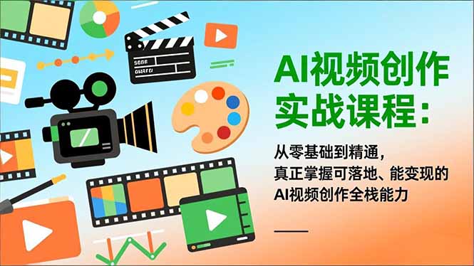 AI视频创作实战课程：从零基础到精通，真正掌握可落地、能变现的AI视频创作全栈能力|HOOK协议网