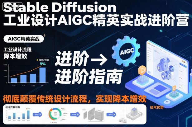 Stable Diffusion工业设计AIGC精英实战进阶营，彻底颠覆传统设计流程，实现降本增效|HOOK协议网