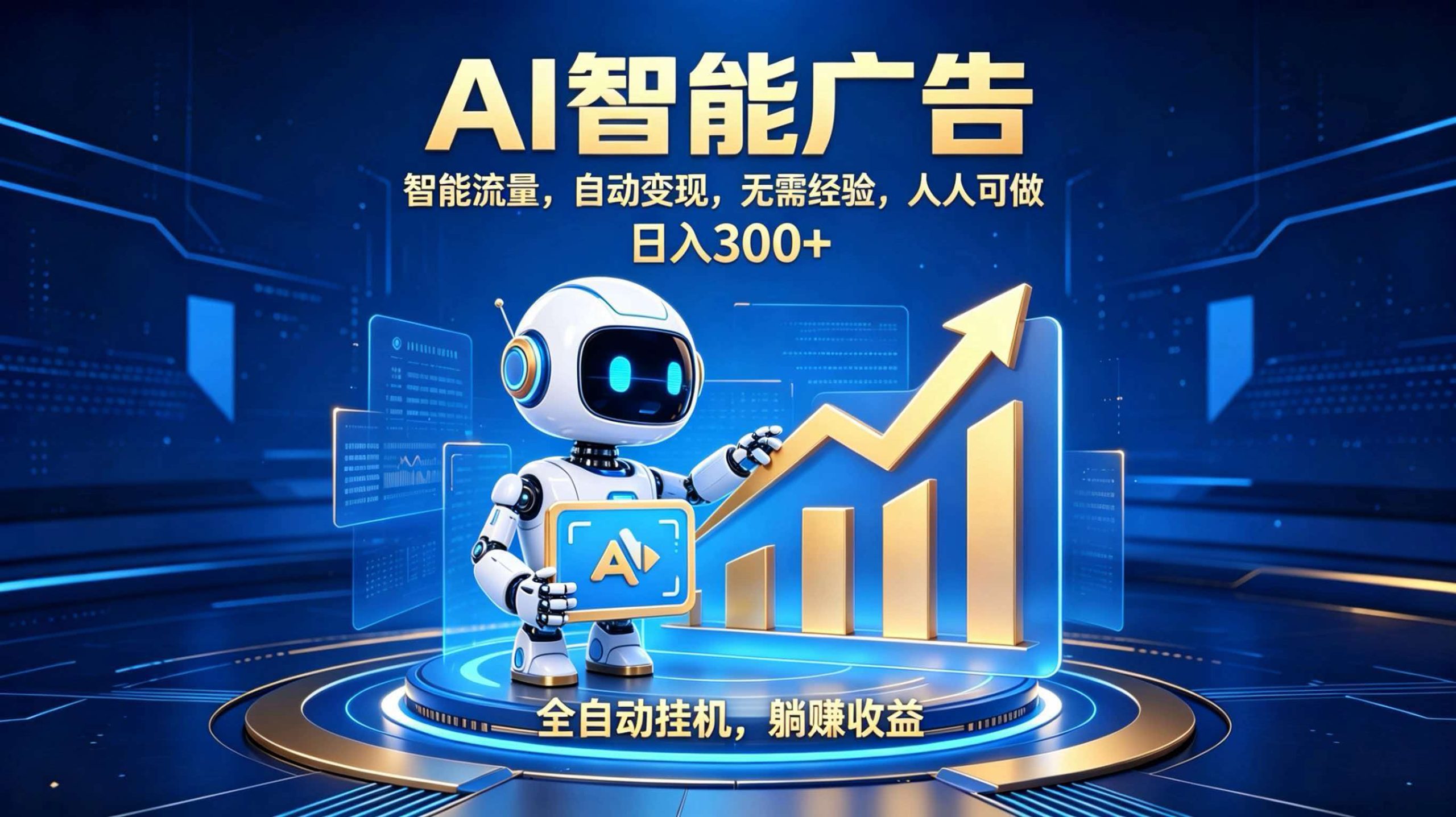 轻资产新赛道,全自动AI广告,打造持续收益|一人科技OPC聚合软件