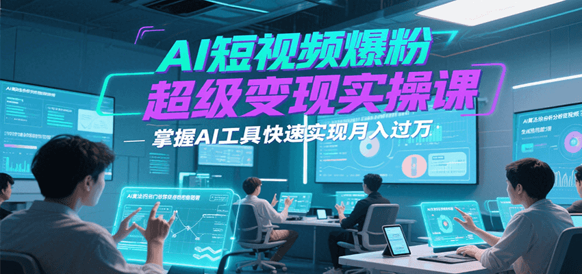 AI短视频爆粉超级变现实操课，掌握AI工具快速实现月入过万|HOOK协议网