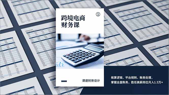 跨境电商财务课，核算逻辑、平台规则、账务处理，掌握全盘账务，胜任高薪岗位月入1.5万+|HOOK协议网