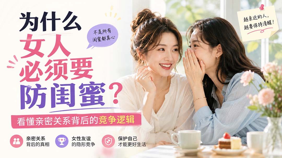 付费文章：为什么女人必须要防闺蜜？看懂亲密关系背后的竞争逻辑|一人科技OPC聚合软件