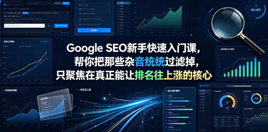 Google SEO新手快速入门课，帮你把那些杂音统统过滤掉，只聚焦在真正能让排名往上涨的核心动作【原创双语字幕】|一人科技OPC聚合软件