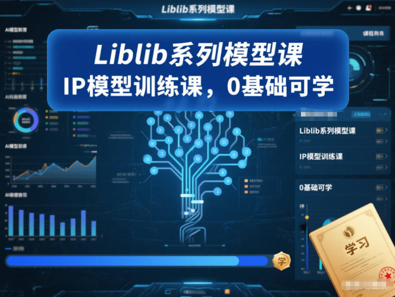 Liblib系列模型课，IP模型训练课，0基础可学|HOOK协议网