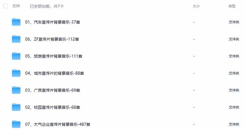图片[3]|某宝付费购买，常用6G音效合集！970+首宣传片背景音乐，无版权可商用大气素材，分类清晰，高质量内容|一人科技OPC聚合软件