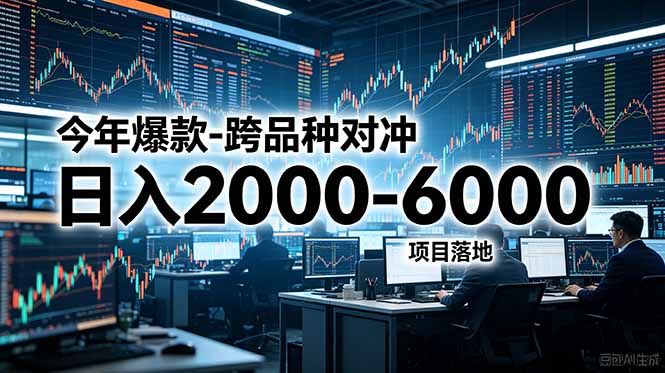 今年爆款-跨品种对冲日入2000-6000，项目落地！|一人科技公司导航