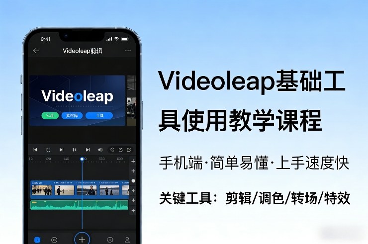 Videoleap基础工具使用教学课程，手机端视频剪辑教学，简单易懂，上手速度快|协议软件打粉软件