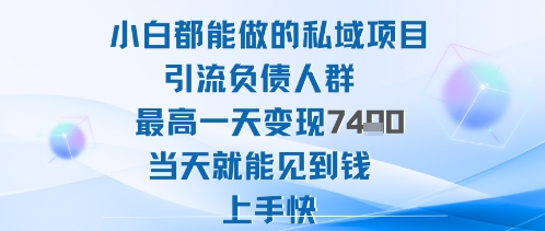 2025年小白都能做的私域项目引流负债人群最高一天变现1k+高变现难度低当天就能见到钱上手快|HOOK协议网