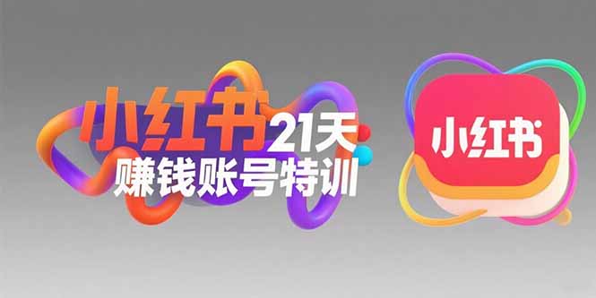 小红书21天赚钱账号特训：黄金定位技巧，高转粉文案创作，科学引流策略|HOOK协议网