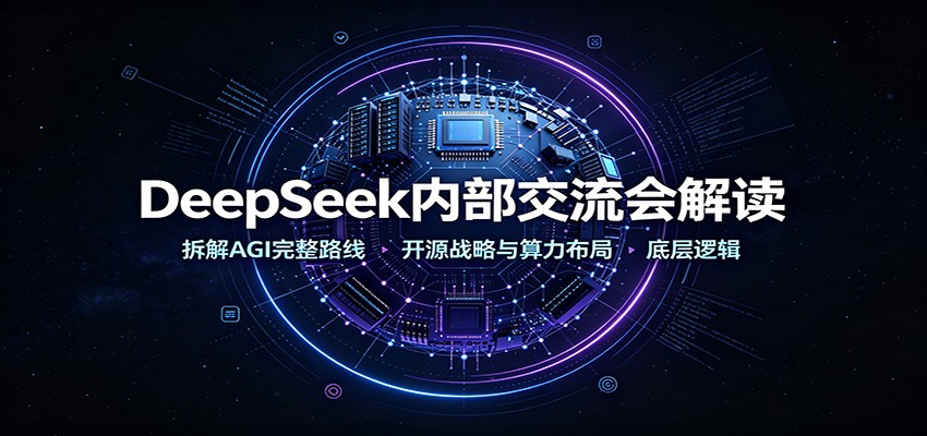 DeepSeek内部交流会解读：拆解AGI完整路线，开源战略与算力布局底层逻辑|一人科技OPC聚合软件