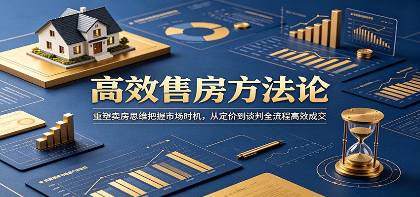 高效售房方法论：重塑卖房思维把握市场时机，从定价到谈判全流程高效成交|一人科技公司导航