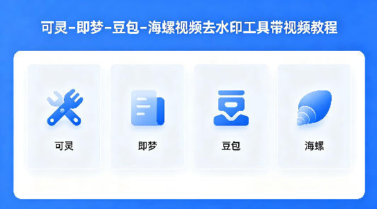 可灵–即梦–豆包–海螺视频去水印工具带视频教程|协议软件打粉软件