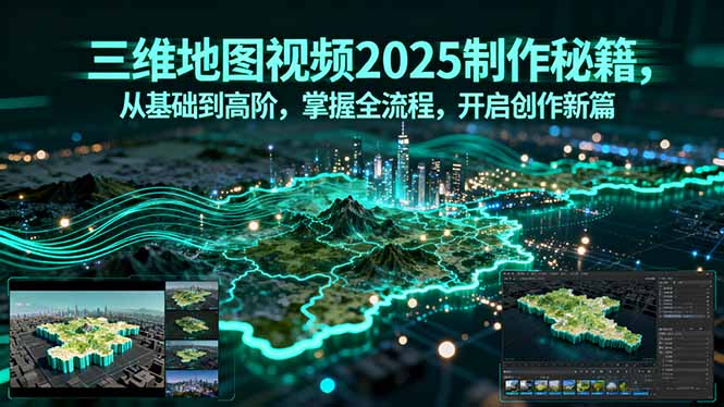 三维地图视频2025制作秘籍，从基础到高阶，掌握全流程，开启创作新篇|HOOK协议网