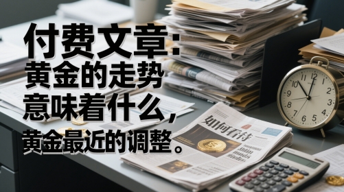 付费文章：黄金的走势意味着什么，如何看待黄金最近的调整|HOOK协议网