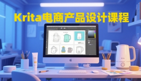 Krita电商产品设计课程，掌握从工具使用到创意落地的全链路设计能力|HOOK协议网