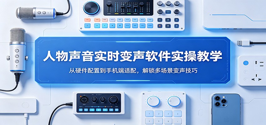 人物声音实时变声软件实操教学：从硬件配置到手机端适配，解锁多场景变声技巧|协议软件打粉软件