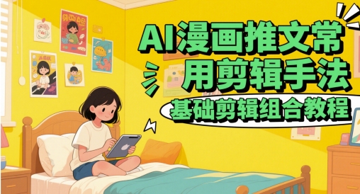 AI漫画推文常用剪辑手法，基础剪辑组合教程|HOOK协议网