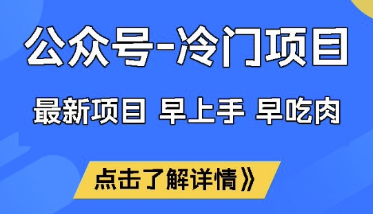 公众号冷门赛道，早上手早吃肉，单月轻松稳定变现1W【揭秘】|HOOK协议网