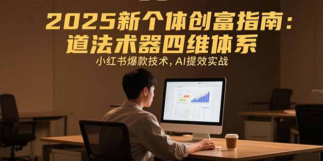 2025新个体创富指南：道法术器四维体系，小红书爆款技术，AI提效实战|HOOK协议网
