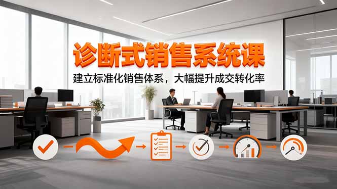 诊断式销售系统课，建立标准化销售体系，大幅提升成交转化率|HOOK协议网