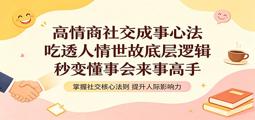 高情商社交成事心法：吃透人情世故底层逻辑，秒变懂事会来事高手|一人科技公司导航