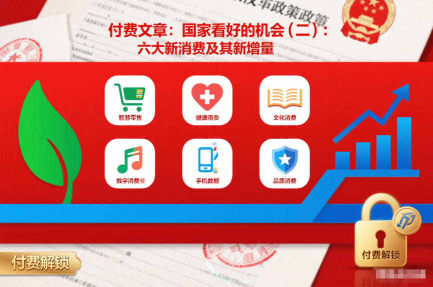 付费文章：国家看好的机会(二)：六大新消费及其新增量|HOOK协议网