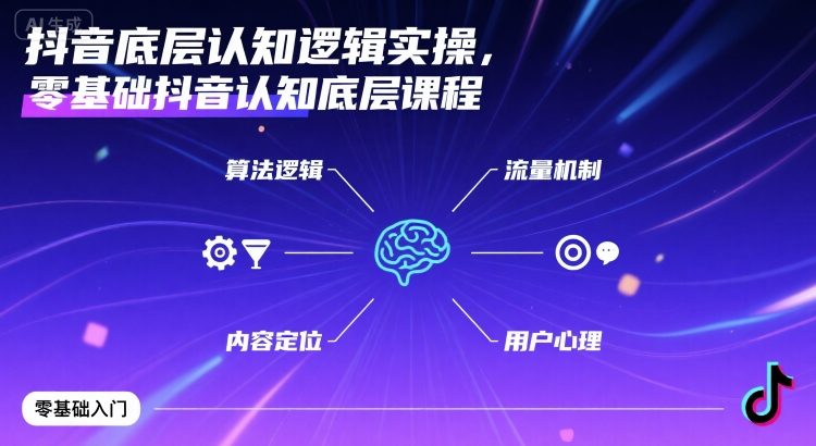 抖音底层认知逻辑实操，零基础抖音认知底层课程|HOOK协议网