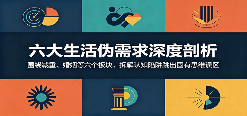 六大生活伪需求深度剖析：围绕减重、婚姻等六个板块，拆解认知陷阱跳出固有思维误区|一人科技公司导航